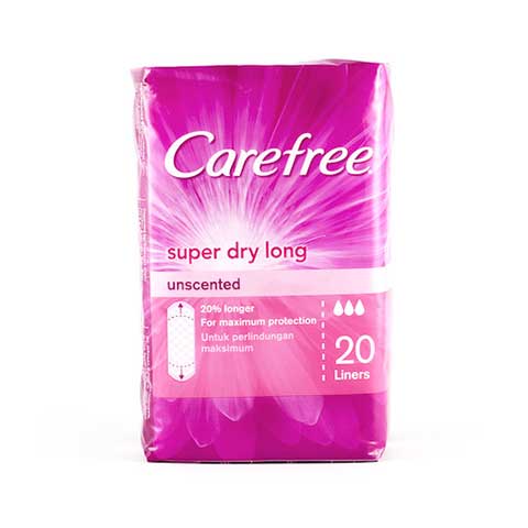 CAREFREE S.DRY LONG UNSCENT2X20S